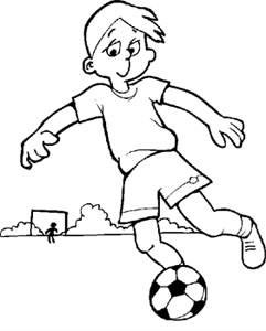 Boy kicking a soccer ball-St. Marys Soccer Association Photos coming soon