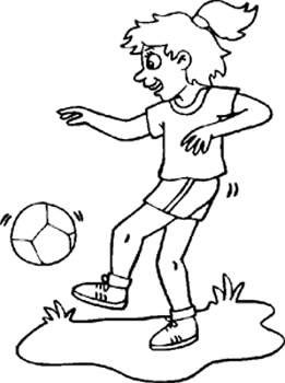 Girl kicking a soccer ball-St. Marys Soccer Association Photos coming soon